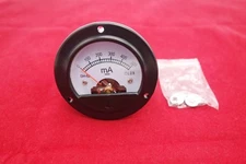 DC 0- 500mA Round Analog Ammeter Panel Current Dia. 66.4mm DH52 direct connect