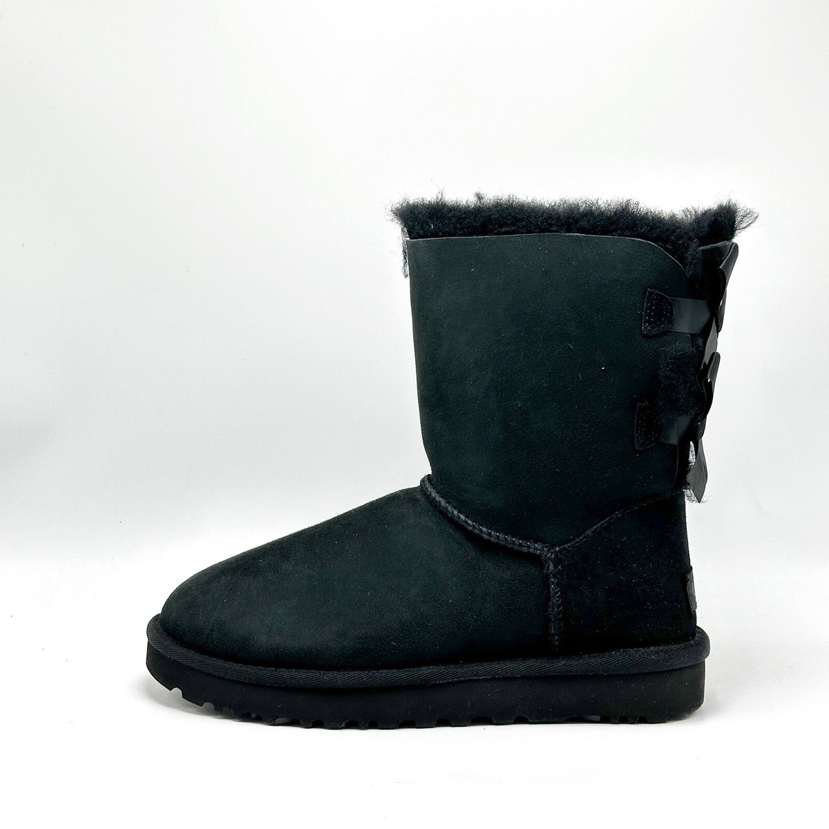 NEW* WOMEN UGG Classic Bailey Bow II Boot Black (1016225 BLK