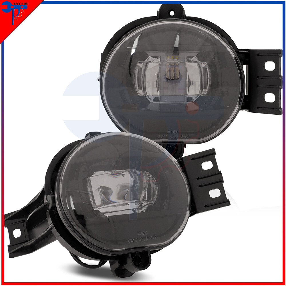 Smoke Driving Lamps Fog Lights for 02-09 Dodge Ram 1500 2500 3500 Front Bumper