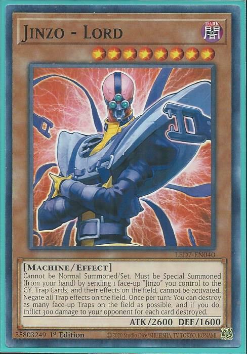 YuGiOh GX Light of Destruction Super Rare Jinzo - Lord LODT-EN007