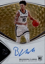2019 Panini Opulence Nouveau Riche Signatures /25 Brandon Clarke Rookie Auto RC