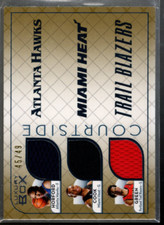 2007-08 Topps Luxury Box Triple Relics Gold #HCG Al Horford Cook Green Jersey/49