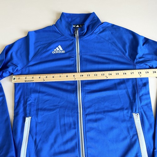 Adidas Climalite Jacket Women's Blue Sz S Full Zip Activewear Track Stretch - Picture 11 of 12
