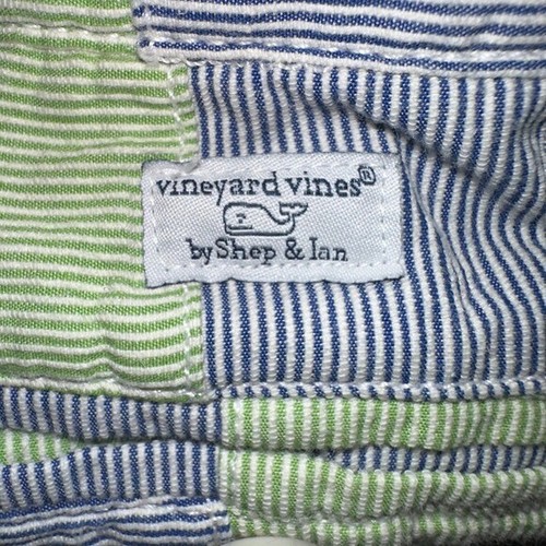 Vineyard Vines Shep & Ian Patchwork Shorts Adjustable Waist Preppy Kids Size 7 - Picture 2 of 9
