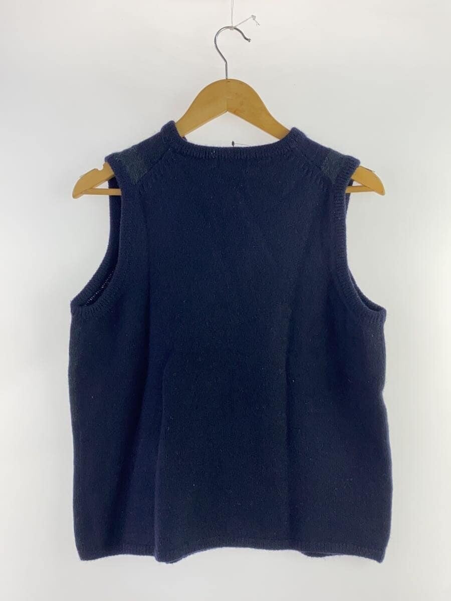 YOHJI YAMAMOTO Y's for men 80s V-neck Block Check Wool Knit YOHJI YAMAMOTO Y's for men 80s V-neck Block Check Wool Knit