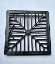FIVE x Wavin Drain Covers 6” SQUARE 150mm Black Grate Gully Grid Gutter Gulley
