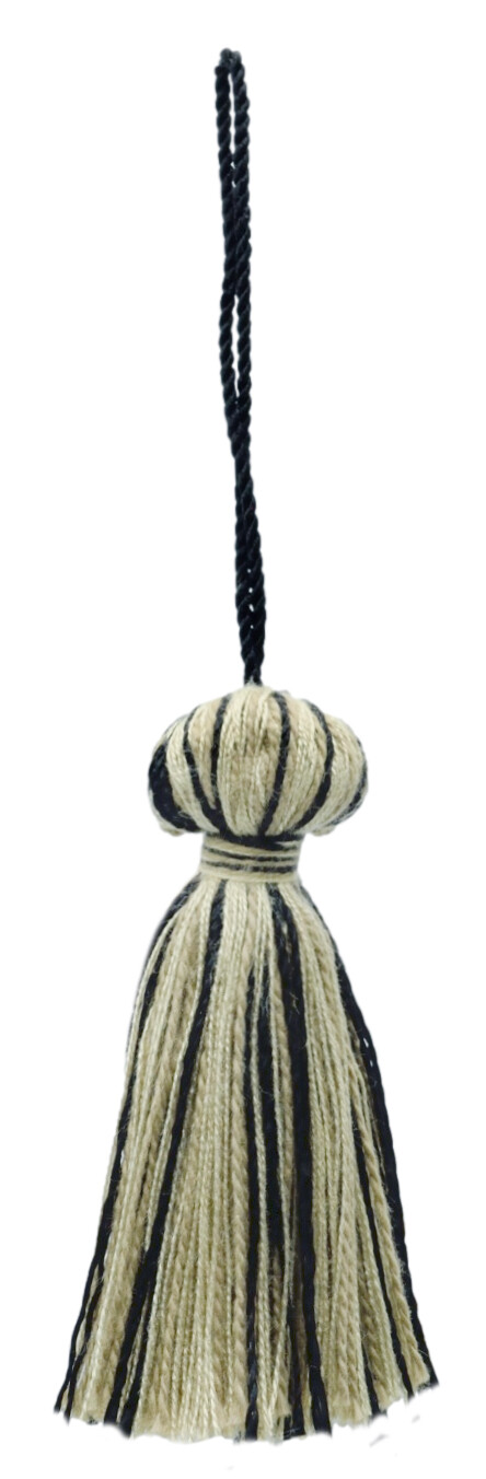 Bell Tassel, Style# BT3, Color# P82 - Black Ivory [Sold Individually]