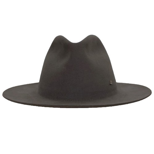 Vintage Risa Swiss Made Dark Olive Green Short Brim Fedora Wool Hat Size 7 VTG RISA Swiss Made Fur Felt Short Brim Fedora- Dark Olive  main image 2
