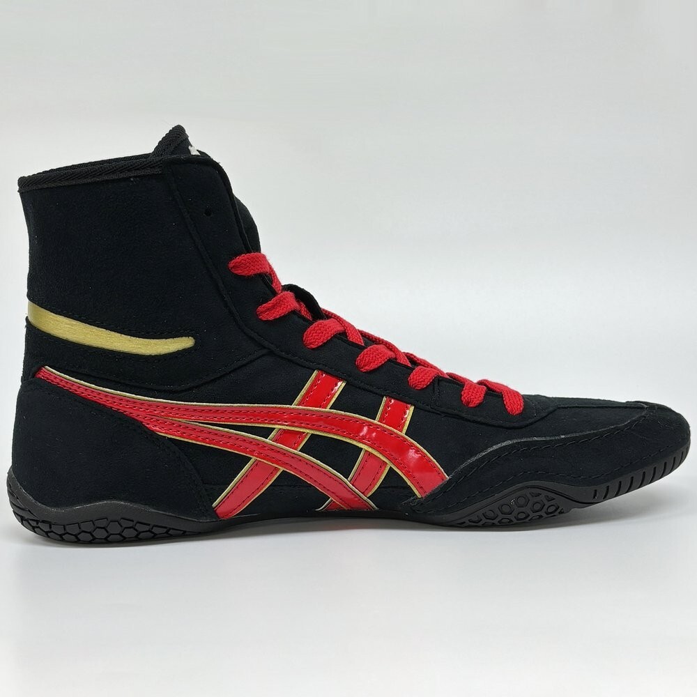 ASICS Wrestling Shoes 1083A001 Black x red gold Successor to ASICS
