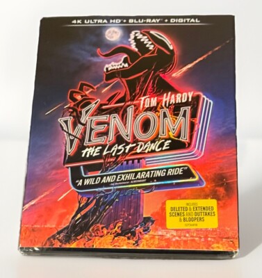 Venom: The Last Dance (4K Ultra HD + Blu-ray + Digital) Brand New with Slipcover