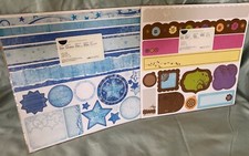 Creative Memories Border Kits Simple Blooms  Wishful New-42 pieces