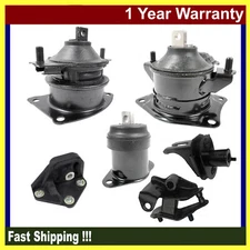 Engine Motor & Transmission Mount Set 6PCS Fits Honda Accord LX SE EX DX