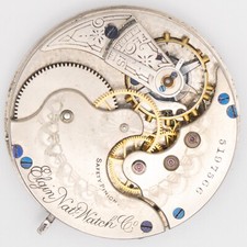 Elgin Grade 127 Model 3 16-Size 11-Jewel Lever-Set Antique Pocket Watch Movement