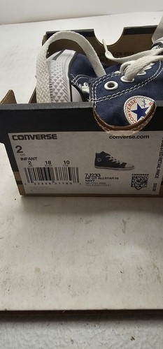 Converse Infant All Star Hi Navy 7J233 - Picture 8 of 8