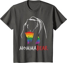 Rainbow Mama Bear Hug Love Support Parent Pride Lgbt Youth Unisex T-shirt