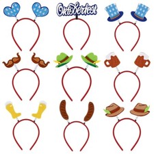 Oktoberfest Festival Party Headbands Hair Hoop Hairband Saussage Pattern