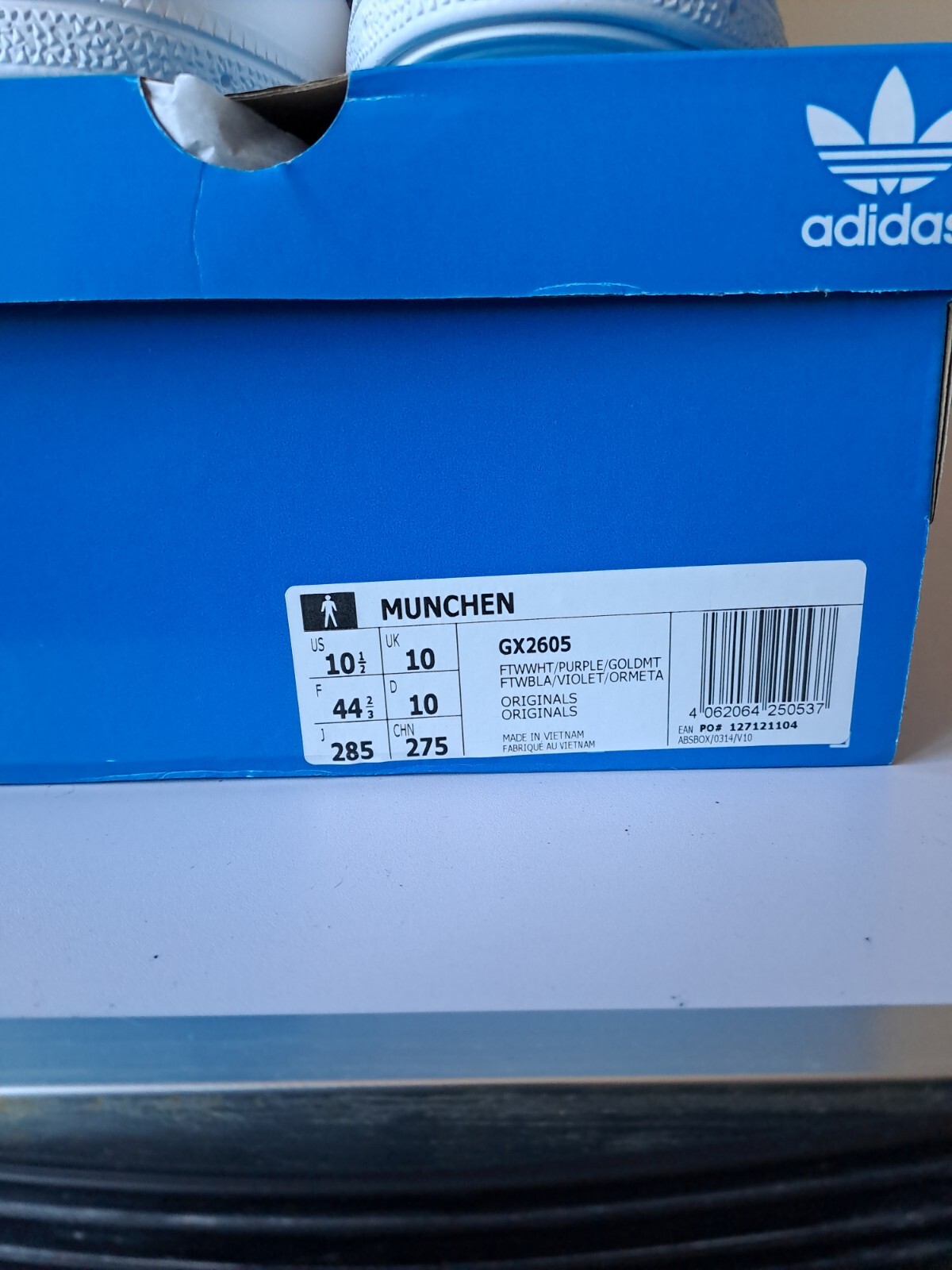 purple adidas munchen