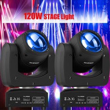 2x 120W Moving Head Stage Lighting RGBW LED DJ DMX Beam Disco Bar Party Light US