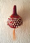 Large Hanging African Maasai Gourd Shaker with Cowrie Shells. Home/Office Decor