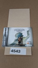 A Series of Unfortunate Events - Game Boy Advance - Manual Only  NO GAME 