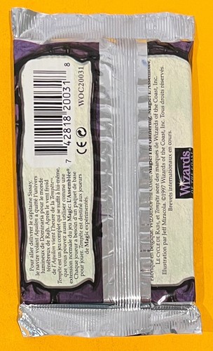 MTG TEMPEST Booster Pack (French) Sealed (OldManMTG 008-781) - Picture 2 of 2