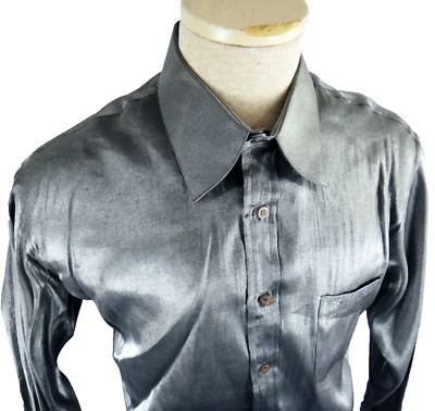 knee length dresses for ladies Oversized Shirt with Metallic Brooch Accents main image 1