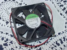 Sunon KD1208PTS3, Fan Tubeaxial 12VDC Square,  80mm x 80mm 31.0 CFM, NOS