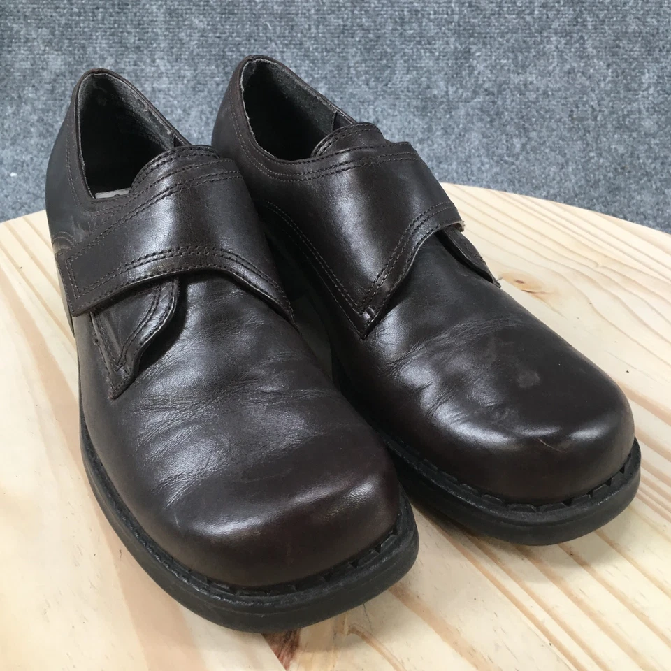 Croft And Barrow Zapatos Mujer 8 M Padden Gancho Lazo Mocasín Tacones Cuero Marrón Foto 3 de 4