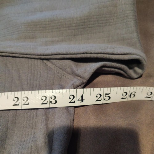 R&R CASUALS MEN’S LONG SLEEVE Grey Large SWEAT SHIRT V-NECK NICE - Picture 4 of 6