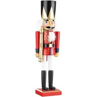 "Infactory Handbemalter Deko-Nussknacker \"KöNig\" Aus Holz, 35 Cm"