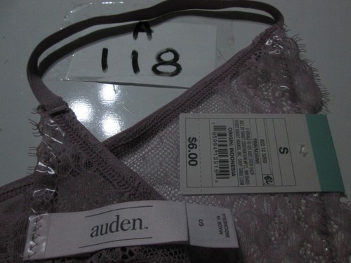 Nuevo con etiquetas Auden Mujer Talla S Panty Rosa Tanga Encaje Floral Íntimo - Imagen 5 de 5