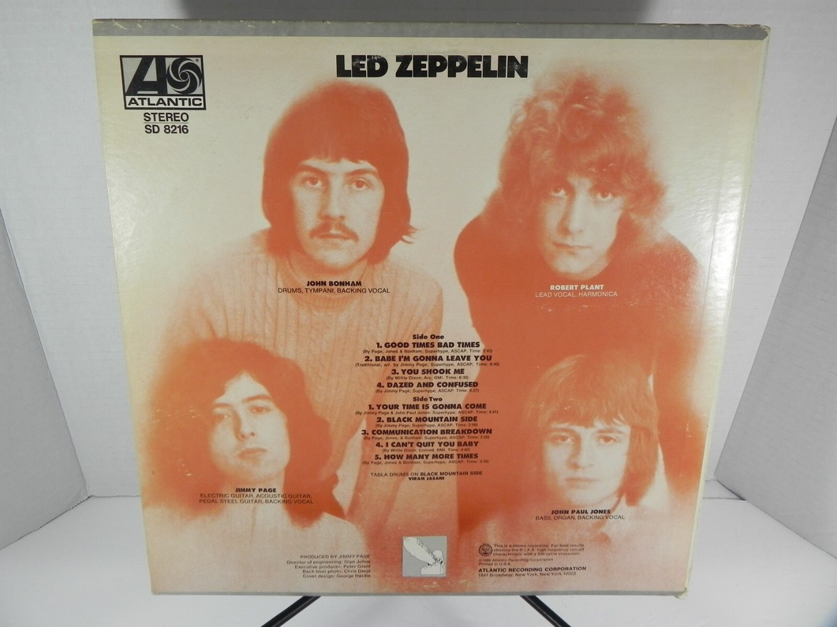 Led Zeppelin SD 8216 レコード　LP LED ZEPPELIN S/T DEBUT FIRST RECORD ALBUM LP ORIG ATLANTIC
