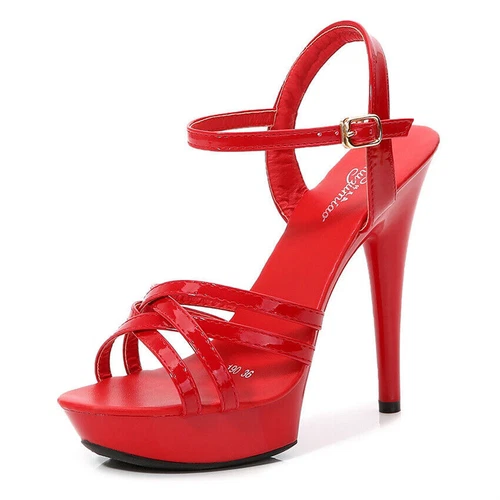 2025 Damen Sommer Sexy Schuhe Plateau Pumps Plattform Party High heels Sandalen - Picture 19 of 32