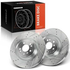 2x Front Left & Right Drilled Brake Rotor for Mercedes-Benz GL350 ML400 GLS450