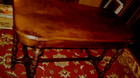 Impressive Mahogany Vintage Library Table Or Work Desk With Drawer 48" Long