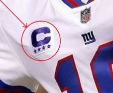 NFL 2017 Stagione Ny Giants #10 Qb Manning Maglia 4 Blu ⭐Captain Colore Corsa