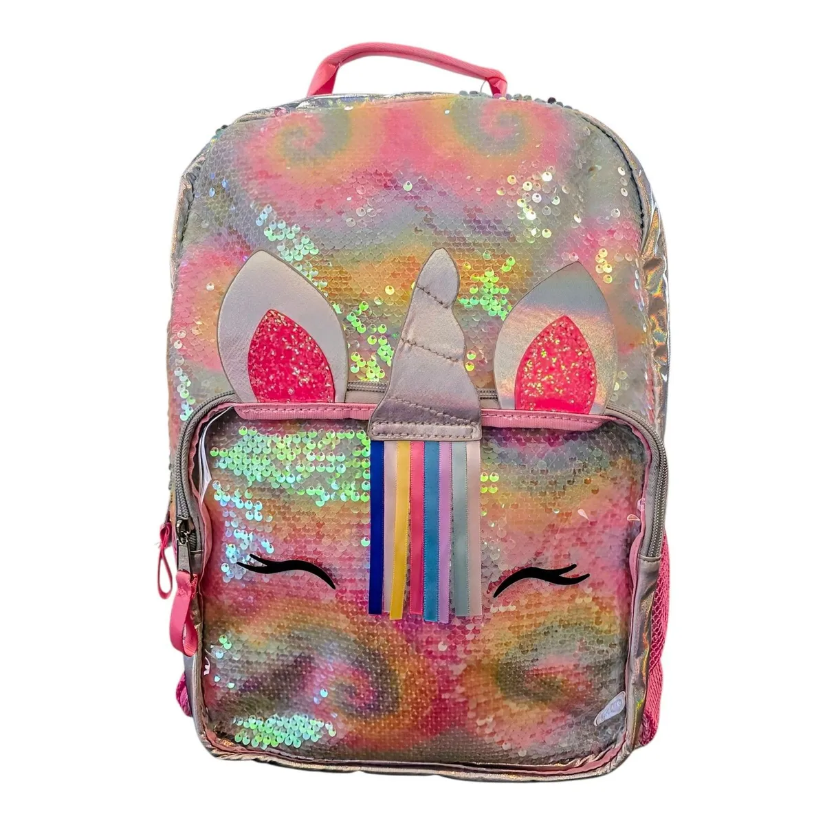 cute mini backpacks flip seqince Gulilasa Sequin backpack Shoulder Bag For Women With Rabbit Ears Backpack Sequins Shoulder Bag Travel Day pack (Multicolor Gold) Its surprisingly spacious interior keeps you organized Justice MINI Sequin Flip Sequin