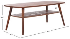 Safavieh KAROU 2 TIER COFFEE TABLE, Reduced Price 2172770107 COF9604A