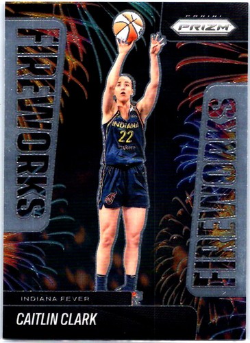 2025 Panini Prizm WNBA #9 Caitlin Clark Fireworks