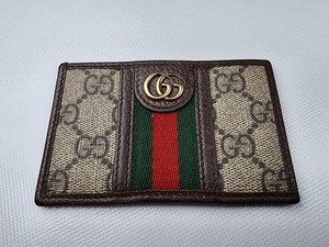 Genuine) Gucci Ophidia Card Wallet GG Supreme Marmont