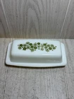 Butter Dish w/Lid Vintage Pyrex Green Spring Blossom Crazy Daisy 72-B