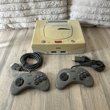 Sega Saturn Console With 2 Controllers Japan HST-3220 NTSC-J Working And Tested