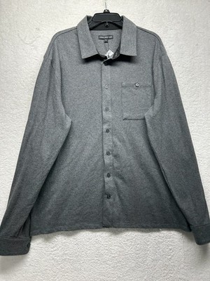 Linus Tech Tips Mens Size XL Gray 9-5 Collection Button Up Shirt (J11)