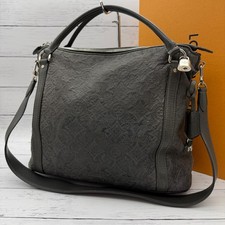LOUIS VUITTON Monogram Antia Ixia PM M97071 Shoulder Bag Black Gray Authentic