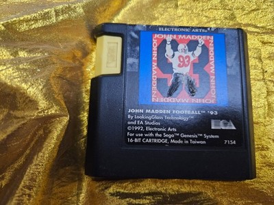 JOHN MADDEN 1993 '93 (ELECTRONIC ARTS, 1992) THE SEGA GENESIS Video Game System