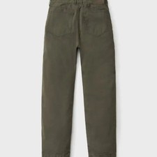 Porter Garment Washed Straight Pants in Khaki, Size 44.5