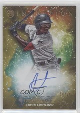 2022 Bowman Inception Primordial Prospects Gold Foil 34/50 Ian Lewis Auto u6m