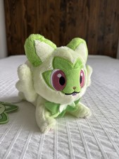 Pokemon Center China Exclusive Sprigatito New Leaf Meow Magnetic Plush NWT