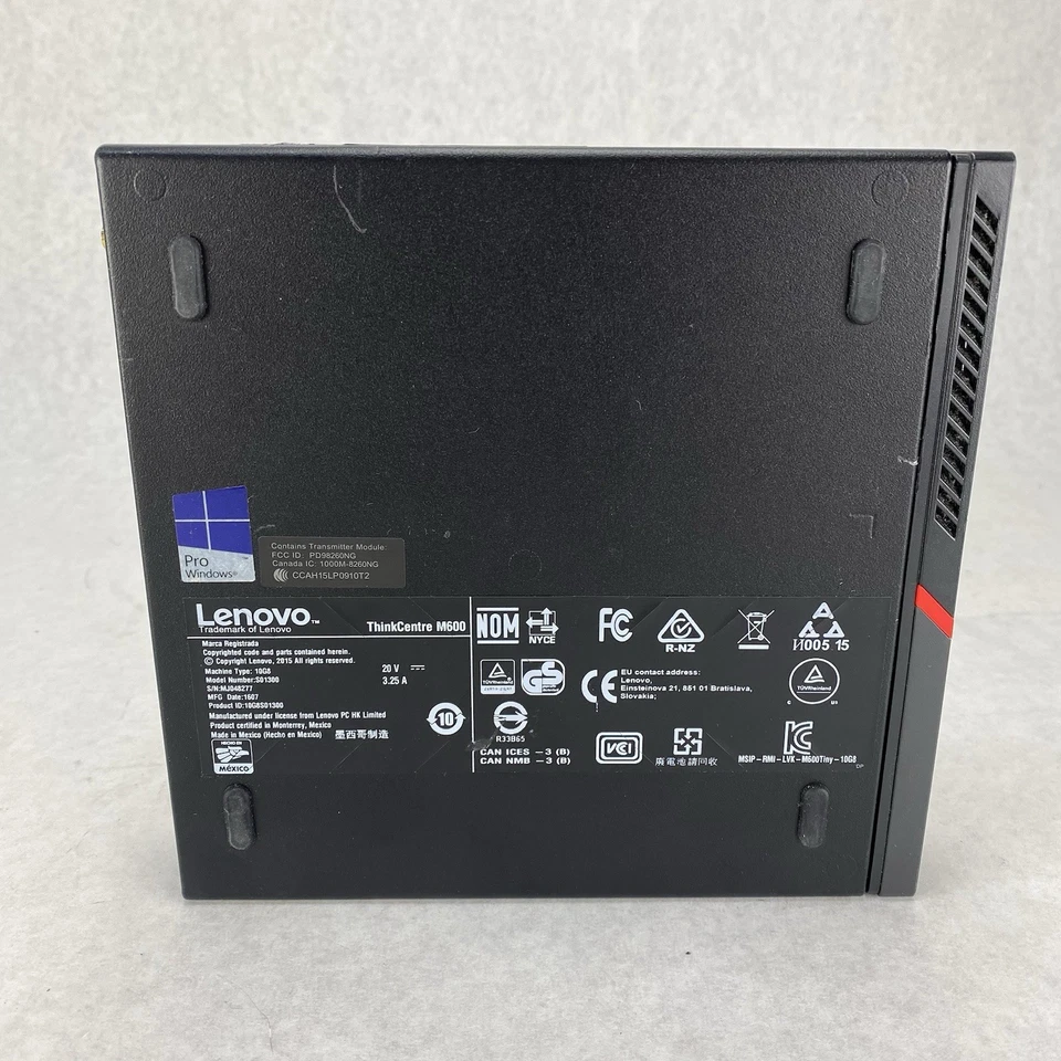Lenovo ThinkCentre M600 Micro Intel Pentium N3700 1.6GHz 8GB RAM No HDD/OS/AC - Image 4 of 4