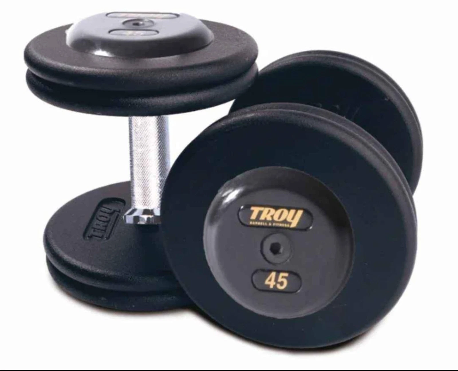 TROY CUSTOM FACTORY FIRST/SECOND PRO 5 LB - 100 LB DUMBBELL SET (DEPOSIT*) S/H**
